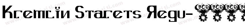 Kremlin Starets Regu字体转换